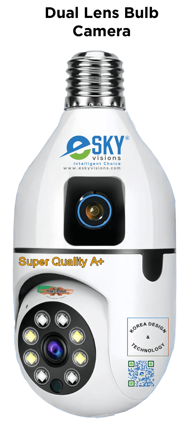 Dual Lens Bulb Camera